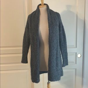 Wool cardigan sweater